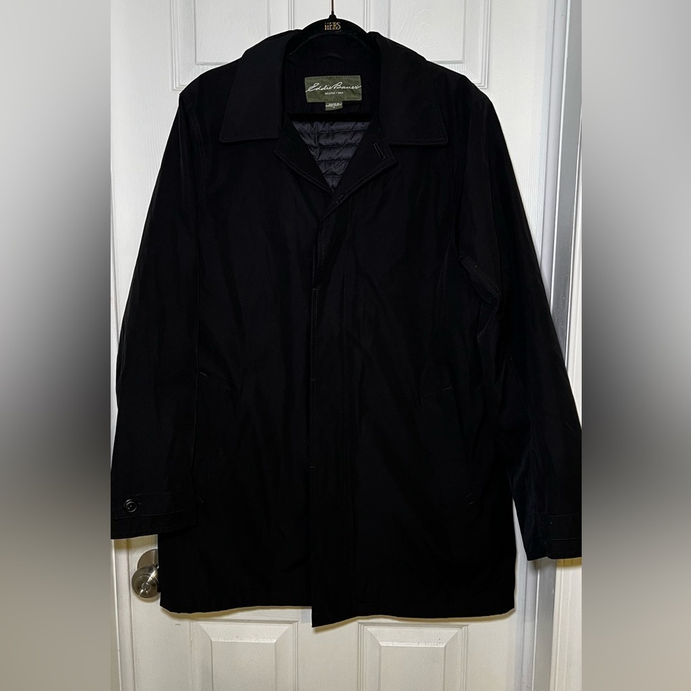 Eddie Bauer EB 550 Fill‎ Power Men's Black Jacket Size Medium